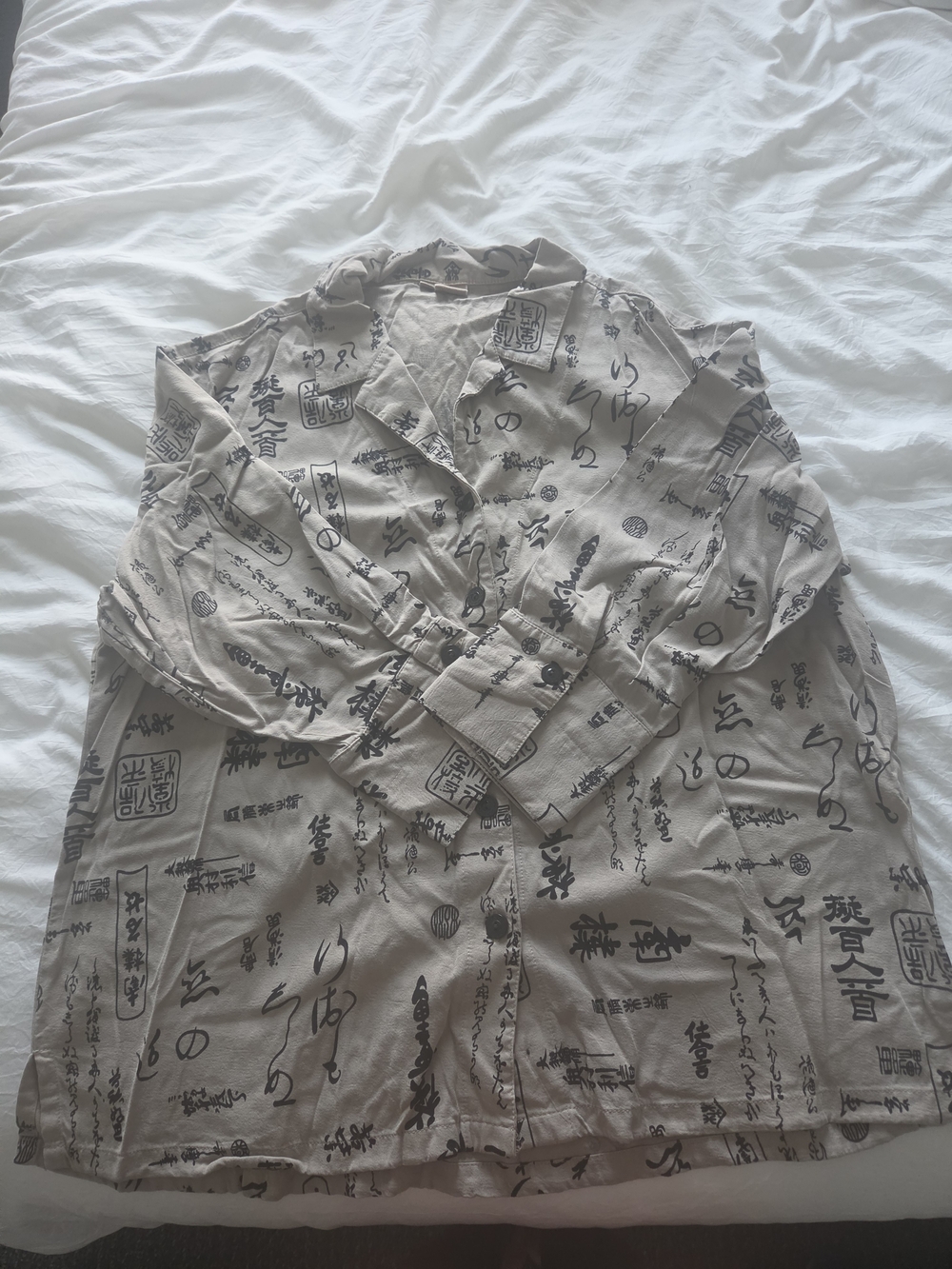 Cupro Caligraphy Blouse